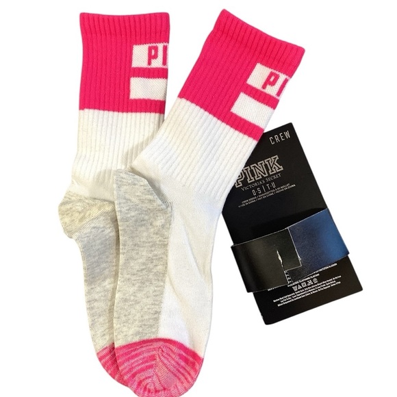 Victoria’s Secret PINK Crew Socks One Size - Picture 4 of 6